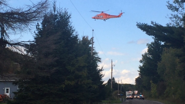 Clarence Creek man airlifted to hospital after being trapped in a trench - CTV News