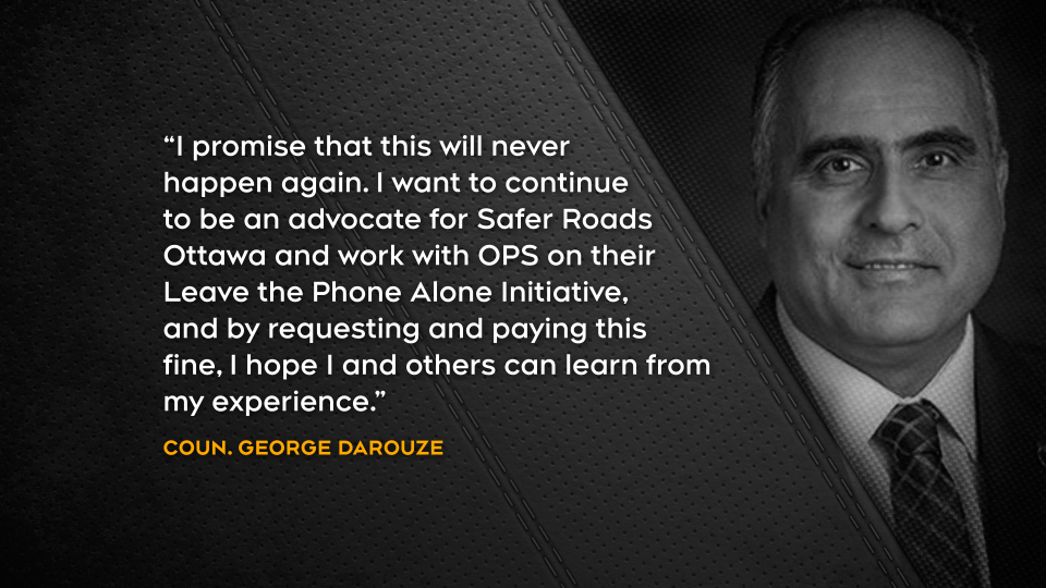 Statement from councillor George Darouze