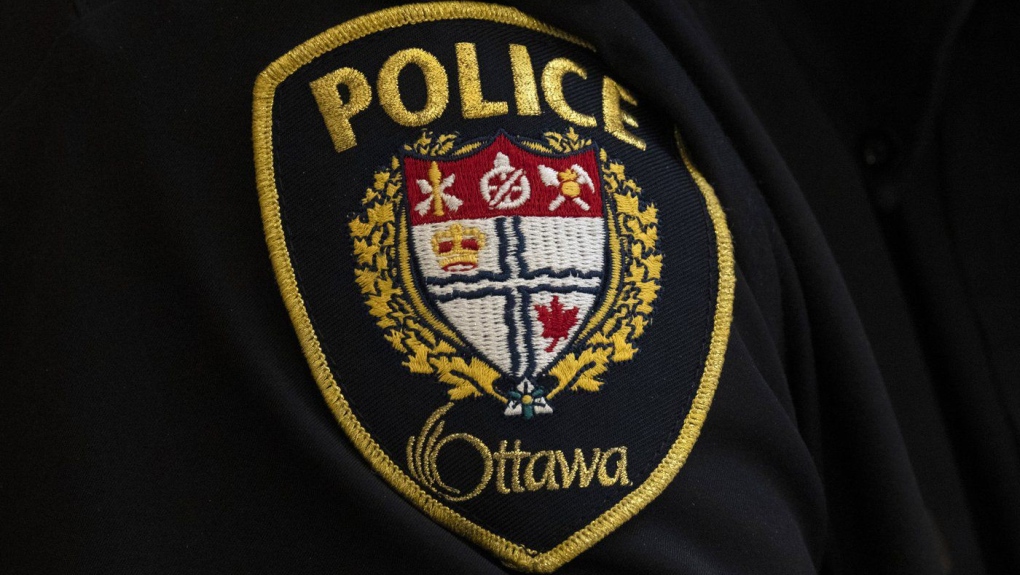 A close-up of an Ottawa Police officer’s badge is seen on Thursday, April 28, 2022 in Ottawa. THE CANADIAN PRESS/Adrian Wyld