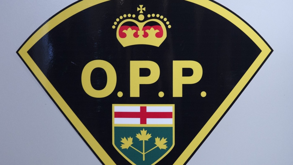 An Ontario Provincial Police logo is shown in Barrie, Ont., on Wednesday, April 3, 2019. THE CANADIAN PRESS/Nathan Denette
