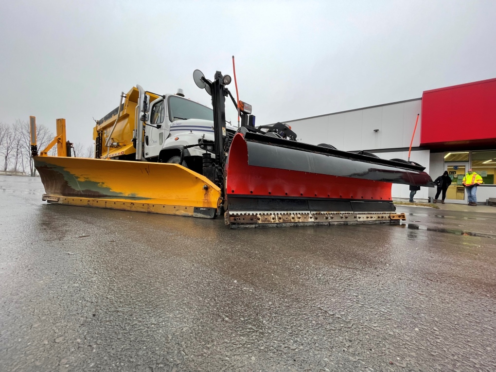 The City of Ottawa is training operators to use snow removal equipment ahead of the first snowfall of the season. (Peter Szperling/CTV News Ottawa)
