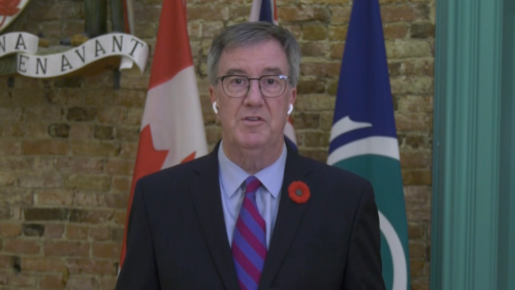 Mayor Jim Watson speaks with CTV News Ottawa's Patricial Boal. Nov. 3, 2021.
