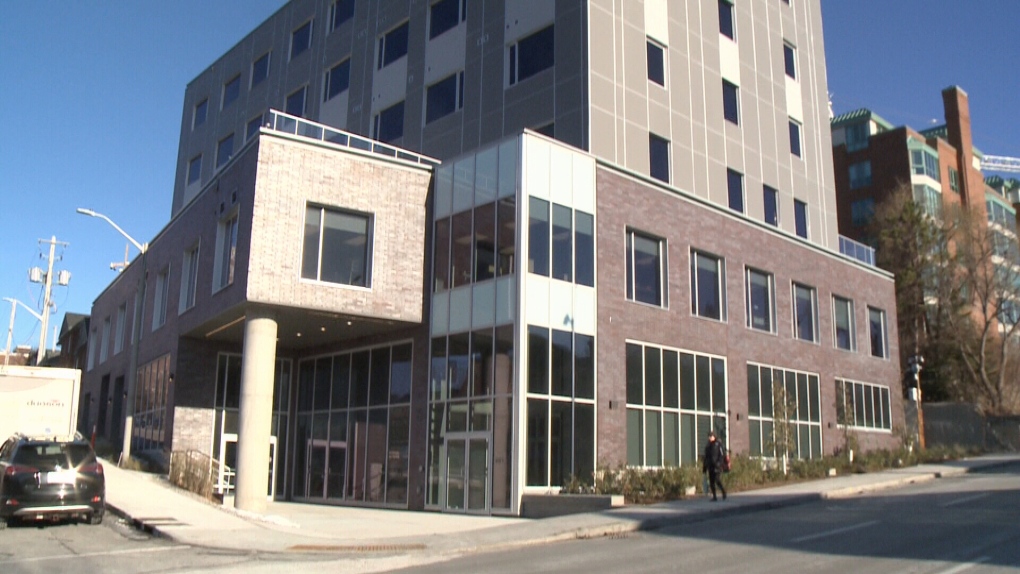 The building at 289 Carling Ave. is one of five affordable housing projects receiving new federal funding. (Jim O'Grady/CTV News Ottawa)