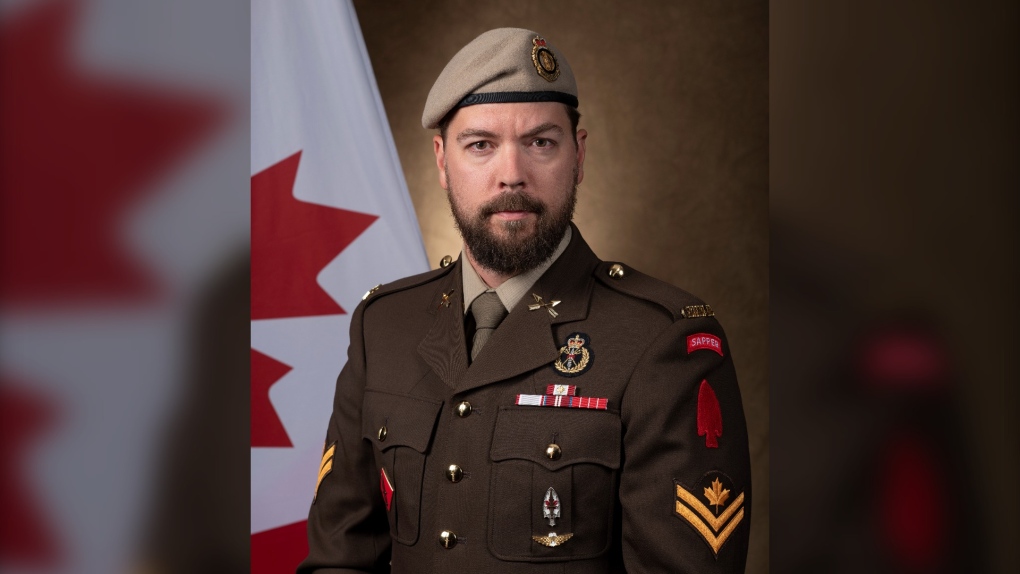 Master Corporal Vernon Taylor will stand sentry at the National War Memorial this Remembrance Day. (Department of National Defence)