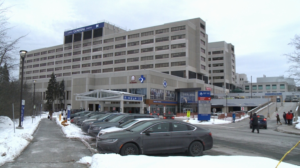 The Ottawa Hospital General campus on Tuesday, Feb. 22, 2022. (Jim O'Grady/CTV News Ottawa)