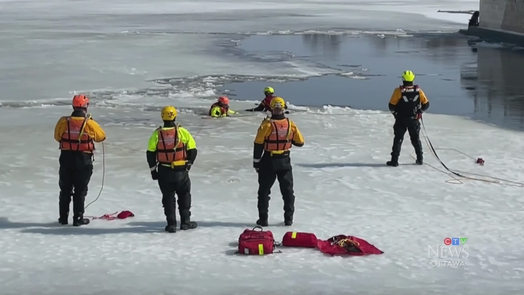 Ottawa police issue warning about the dangers of thin ice