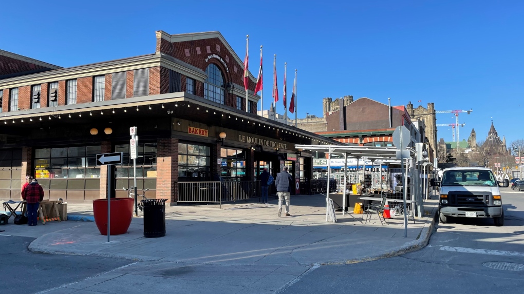 The ByWard Market on a sunny Saturday. (Josh Pringle/CTV News Ottawa)