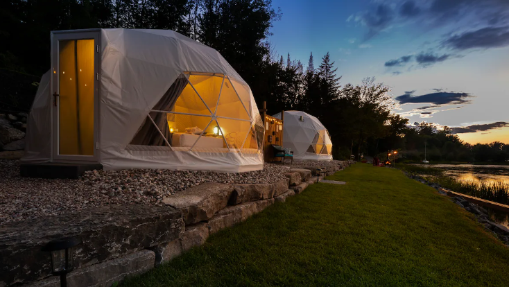 Enjoy an adult only glamping dome experience along the Ottawa River in Clarence-Rockland, Ont. (Airbnb/Dome hosted by Kim and Yannick)