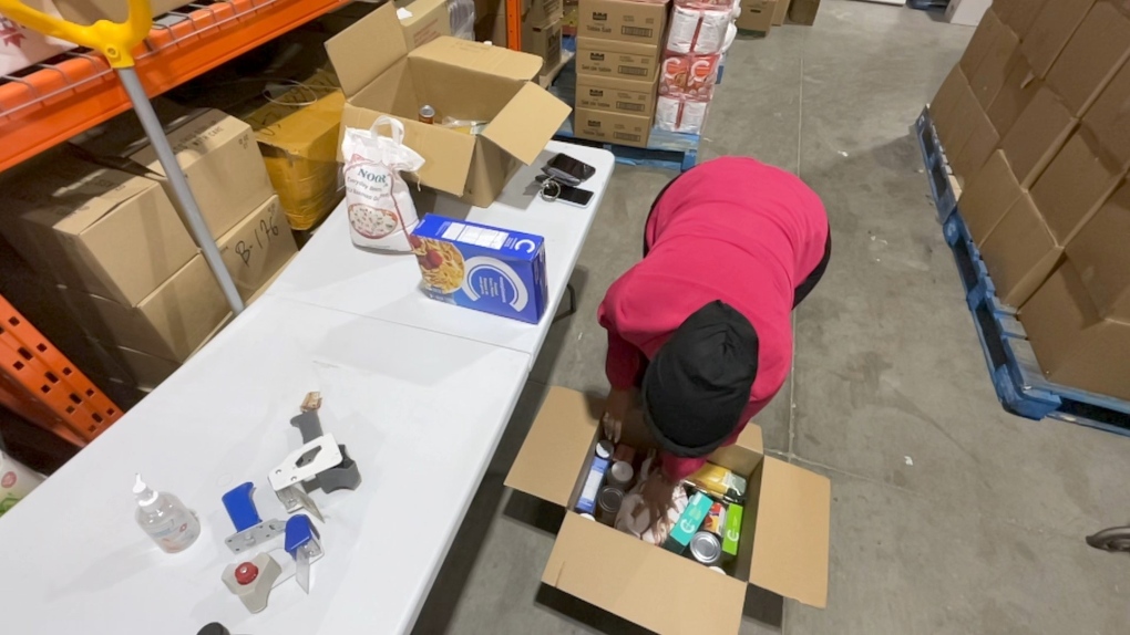 Khadija El Halali launched a new foundation called Support Sistem, which helps low-income Ottawa families with groceries. (Dave Charbonneau/CTV News Ottawa)