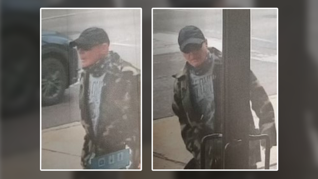 Ontario Provincial Police are looking to identify a man accused of robbing a bank in Pembroke, July 5, 2022. (OPP/handout)