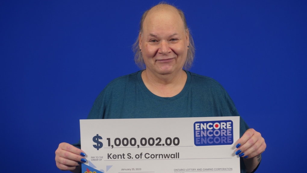 Kent Stewart of Cornwall, Ont. won a $1 million Encore prize in the Dec. 20, 2022 Lotto Max draw. (OLG/supplied)