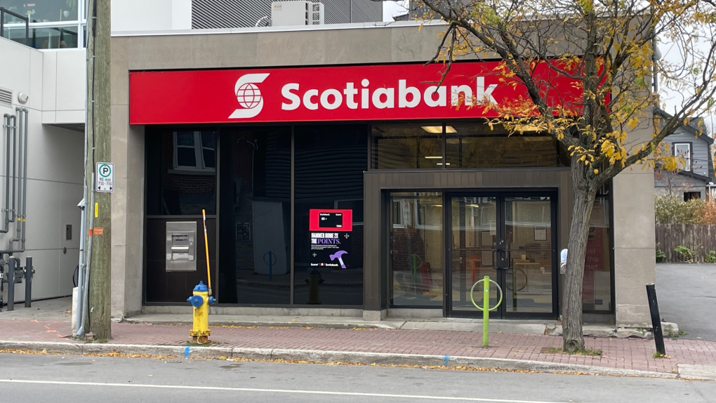 Scotiabank said Friday it will be closing its Westboro branch. (Peter Szperling/CTV News Ottawa)