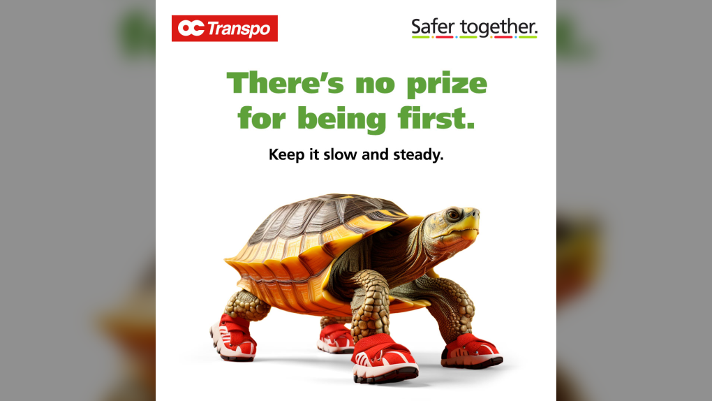 OC Transpo is reminding customers to be aware of their surroundings (X/OC Transpo)
