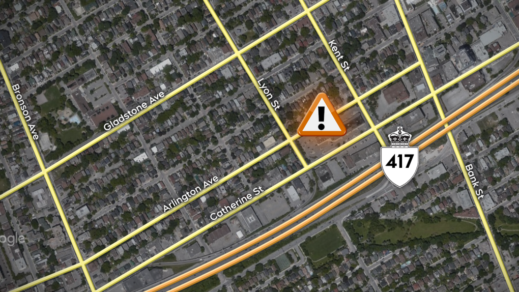 Ottawa police say a small homemade explosive device was detonated Sunday night on Arlington Avenue near Kent Street. 