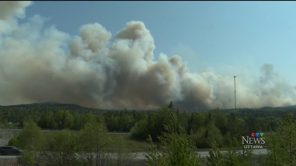 Fleeing the fires in Halifax