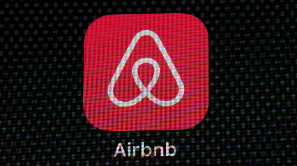 The Airbnb app icon is displayed on an iPad screen in Washington, D.C., on May 8, 2021. Airbnb Inc. reports quarterly financial results on Tuesday, Feb. 14, 2023. (AP Photo/Patrick Semansky, File)