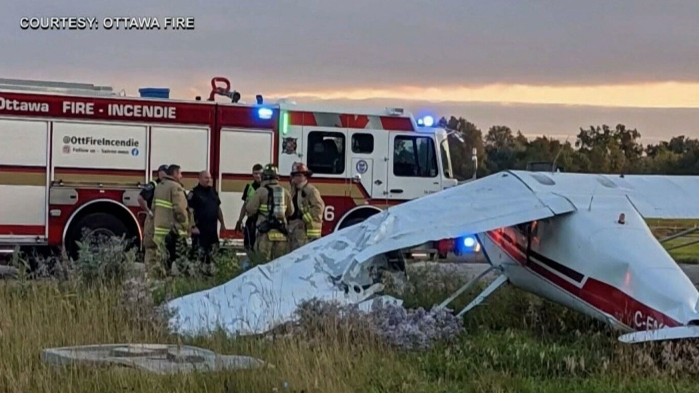 Plane stolen, crashes at Rockcliffe Airport