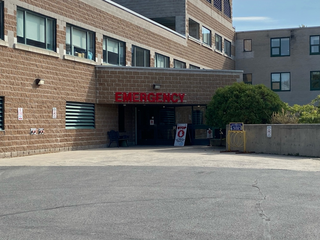 The emergency department at the Perth hospital. The Perth and Smiths Falls District Hospital has declared a Code Orange in the emergency department due to patient volumes. (Dylan Dyson/CTV News Ottawa)