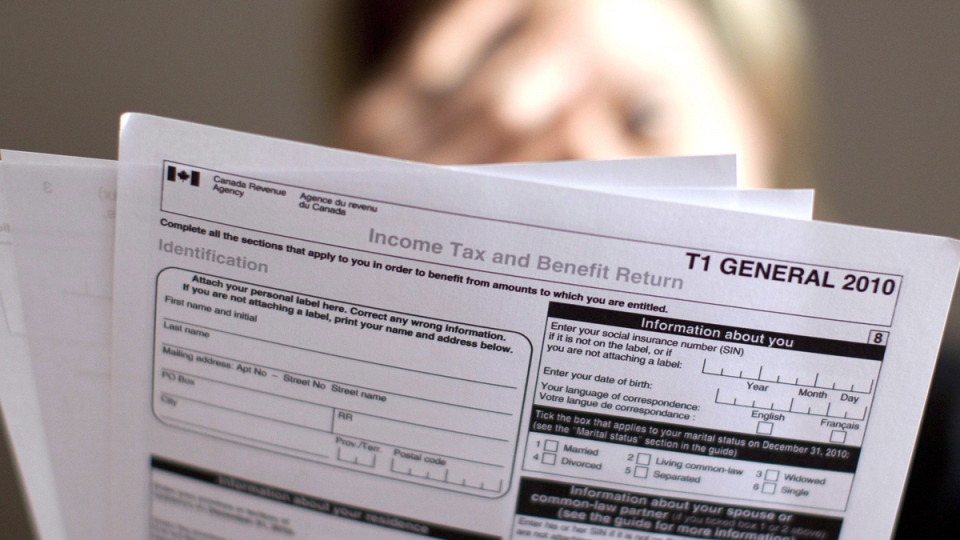 A tax return form