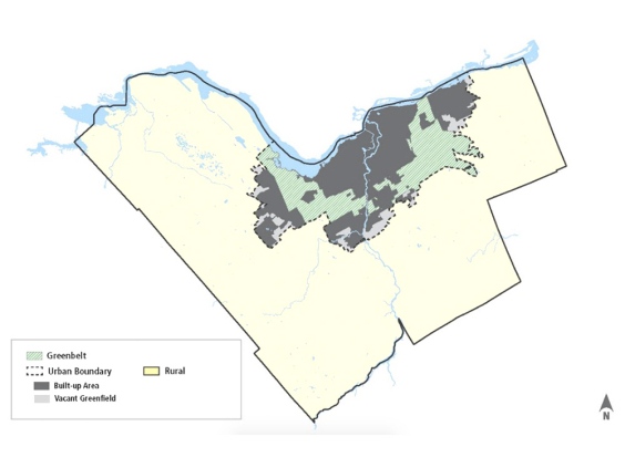 City of Ottawa urban boundary