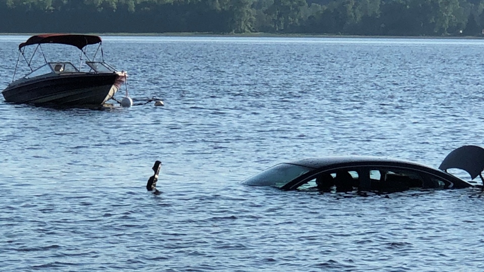 Submerged car Ottawa River