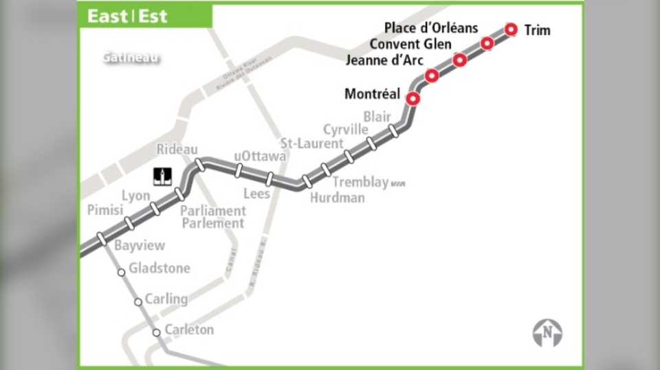 Ottawa asks for feedback on new O-Train station names | CTV News