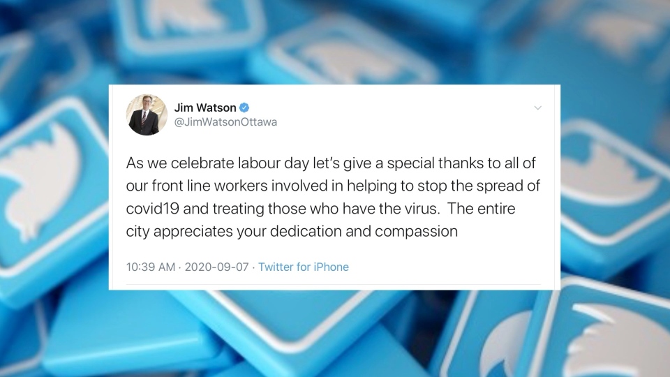 Jim Watson Labour Day Tweet
