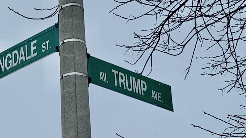 Trump Avenue in Ottawa