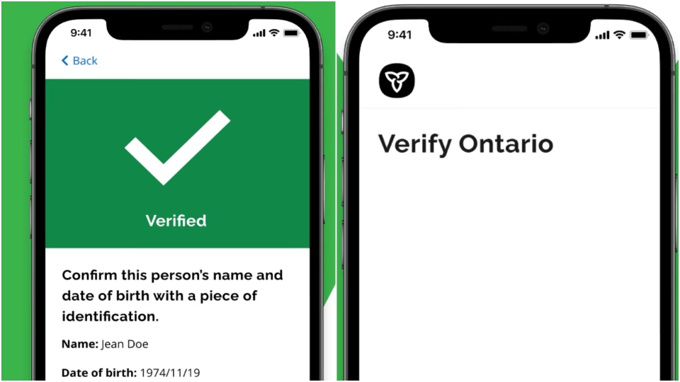 Verify Ontario app