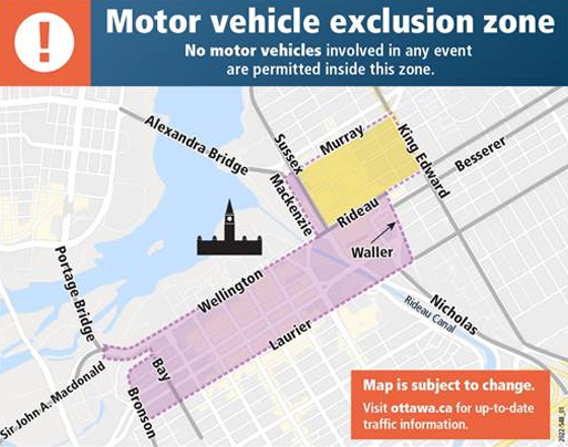 Ottawa police exclusion zone