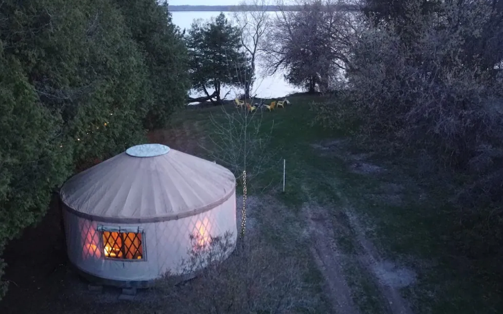 Unique Waterfront Yurt